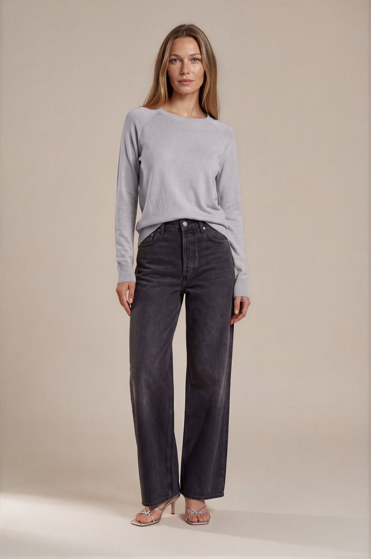 MAGLIA Pebble extrafine merino wool sweater, front view